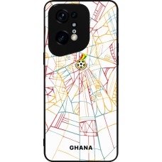 OPPO Find X5 Pro Case Hülle - Silikon schwarz Ghana 2026 personalisierbares Fussballtrikot