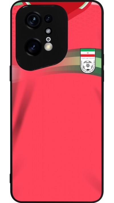 OPPO Find X5 Pro Case Hülle - Silikon schwarz Iran 2022 personalisierbares Fussballtrikot