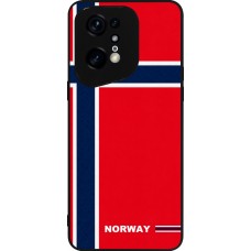 OPPO Find X5 Pro Case Hülle - Silikon schwarz Norwegen 2026 personalisierbares Fussballtrikot