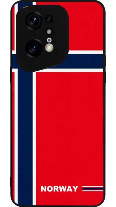 OPPO Find X5 Pro Case Hülle - Silikon schwarz Norwegen 2026 personalisierbares Fussballtrikot