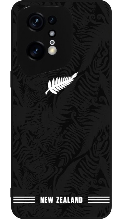 OPPO Find X5 Pro Case Hülle - Silikon schwarz Neuseeland 2026 personalisierbares Fussballtrikot