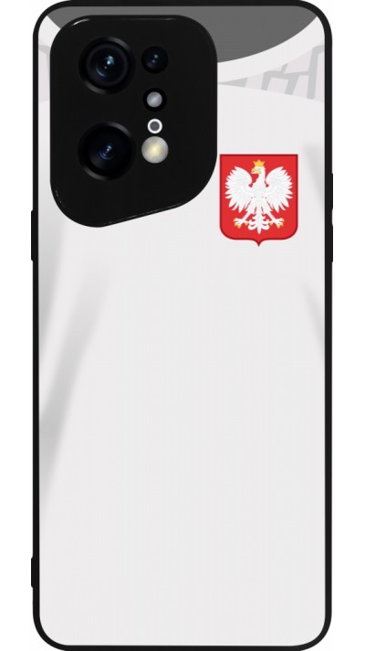 OPPO Find X5 Pro Case Hülle - Silikon schwarz Polen 2022 personalisierbares Fussballtrikot