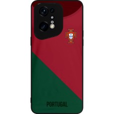 OPPO Find X5 Pro Case Hülle - Silikon schwarz Fussballtrikot Portugal2022