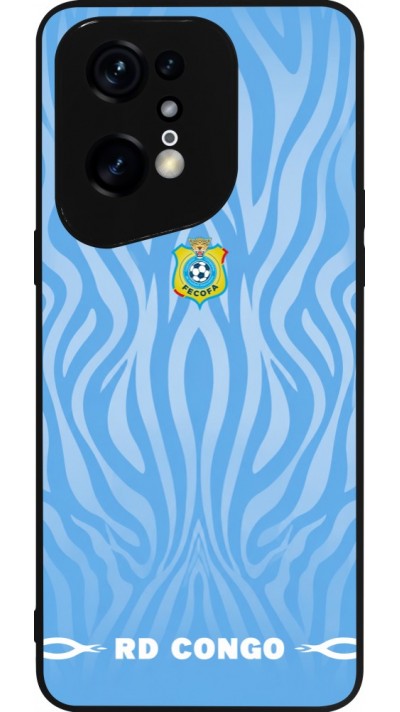 OPPO Find X5 Pro Case Hülle - Silikon schwarz Demokratische Republik Kongo 2026 personalisierbares Fussballtrikot