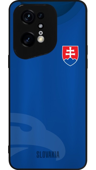 OPPO Find X5 Pro Case Hülle - Silikon schwarz Fussballtrikot Slowakei