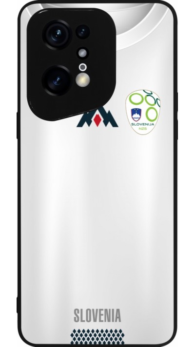 OPPO Find X5 Pro Case Hülle - Silikon schwarz Fussballtrikot Slowenien