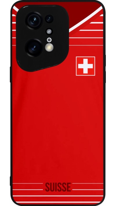 OPPO Find X5 Pro Case Hülle - Silikon schwarz Football shirt Switzerland 2022
