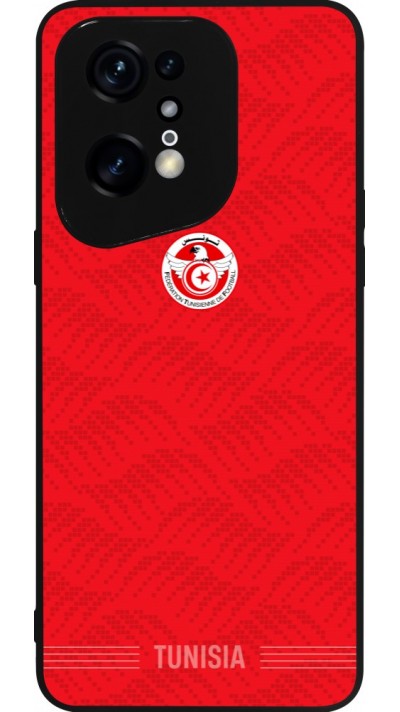 OPPO Find X5 Pro Case Hülle - Silikon schwarz Tunesien 2026 personalisierbares Fussballtrikot