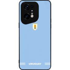 OPPO Find X5 Pro Case Hülle - Silikon schwarz Uruguay 2026 personalisierbares Fussballtrikot