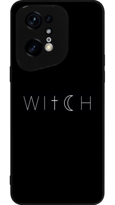 OPPO Find X5 Pro Case Hülle - Silikon schwarz Halloween 22 witch word
