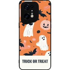 OPPO Find X5 Pro Case Hülle - Silikon schwarz Halloween 2025 Trick treat