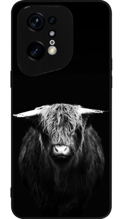 OPPO Find X5 Pro Case Hülle - Silikon schwarz Highland calf black