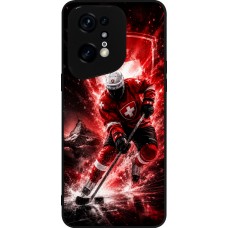 OPPO Find X5 Pro Case Hülle - Silikon schwarz Hockey World Championship Player