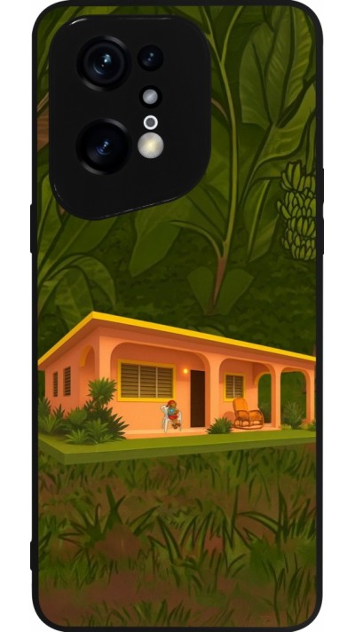 OPPO Find X5 Pro Case Hülle - Silikon schwarz Benitos house DTMF