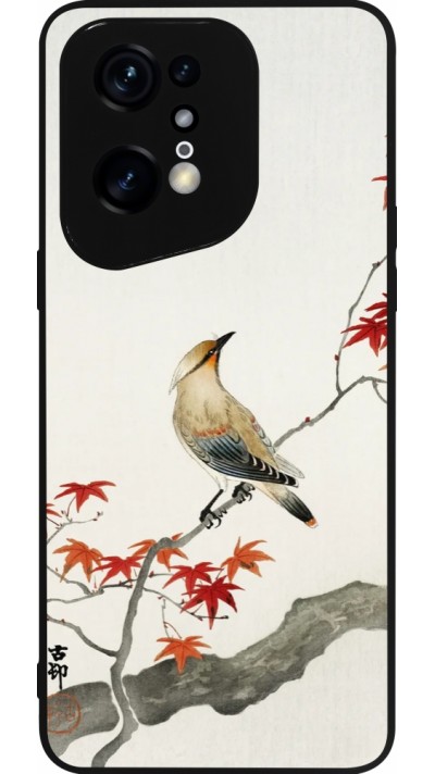 OPPO Find X5 Pro Case Hülle - Silikon schwarz Japanese Bird
