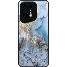 OPPO Find X5 Pro Case Hülle - Silikon schwarz Marble 04