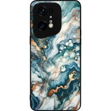 OPPO Find X5 Pro Case Hülle - Silikon schwarz Grüner Blauer Goldener Marmor