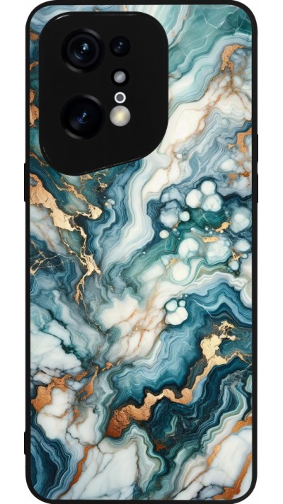 OPPO Find X5 Pro Case Hülle - Silikon schwarz Grüner Blauer Goldener Marmor
