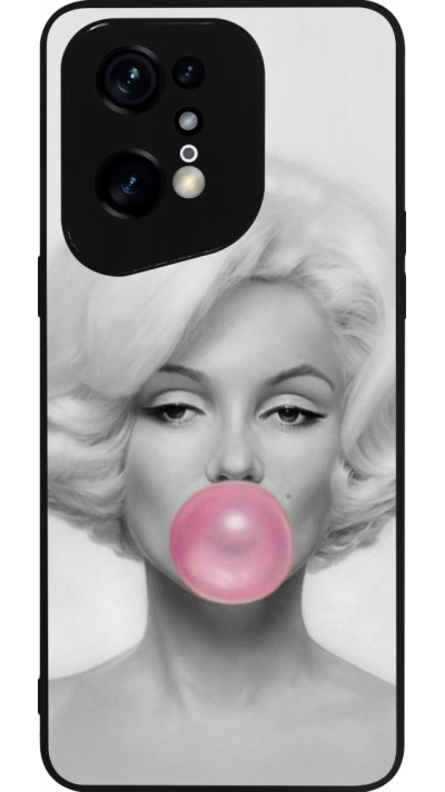 OPPO Find X5 Pro Case Hülle - Silikon schwarz Marilyn Bubble