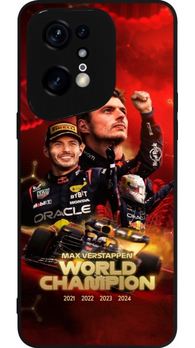OPPO Find X5 Pro Case Hülle - Silikon schwarz Max Verstappen Champion 2023