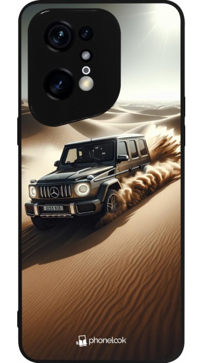 OPPO Find X5 Pro Case Hülle - Silikon schwarz Mercedes G Drift Wueste