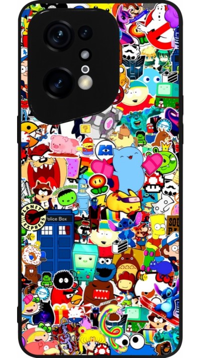 OPPO Find X5 Pro Case Hülle - Silikon schwarz Mixed cartoons