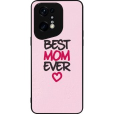 OPPO Find X5 Pro Case Hülle - Silikon schwarz Mom 2023 best Mom ever pink