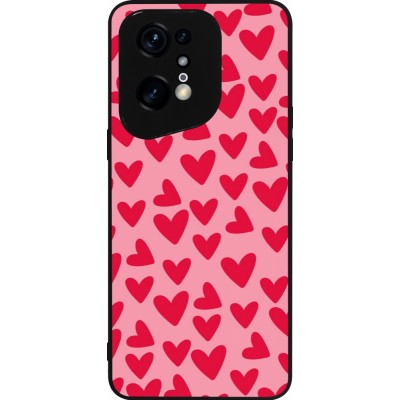 OPPO Find X5 Pro Case Hülle - Silikon schwarz Mom 2024 kleine Herzen