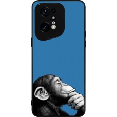 OPPO Find X5 Pro Case Hülle - Silikon schwarz Monkey Pop Art