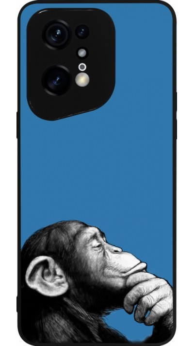 OPPO Find X5 Pro Case Hülle - Silikon schwarz Monkey Pop Art