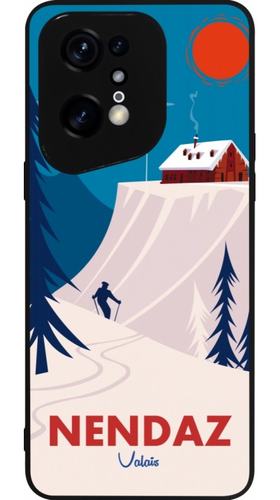 OPPO Find X5 Pro Case Hülle - Silikon schwarz Nendaz Cabane Ski