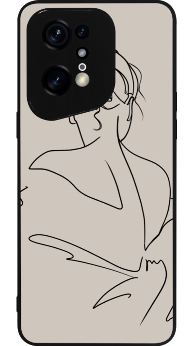 OPPO Find X5 Pro Case Hülle - Silikon schwarz Salnikova 05