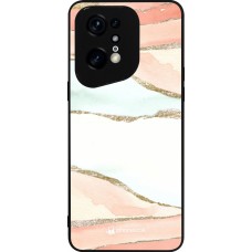 OPPO Find X5 Pro Case Hülle - Silikon schwarz Shimmering Orange