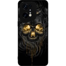 OPPO Find X5 Pro Case Hülle - Silikon schwarz Skull 02