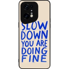 OPPO Find X5 Pro Case Hülle - Silikon schwarz Slow down 2026