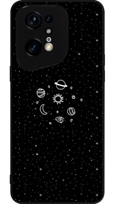 OPPO Find X5 Pro Case Hülle - Silikon schwarz Space Doodle