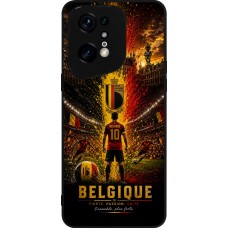 OPPO Find X5 Pro Case Hülle - Silikon schwarz Fussball Belgien splash 2026
