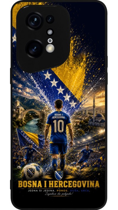 OPPO Find X5 Pro Case Hülle - Silikon schwarz Fussball Bosnien und Herzegowina splash 2026