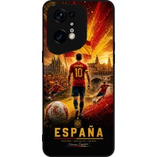 OPPO Find X5 Pro Case Hülle - Silikon schwarz Fussball Espanien splash 2026