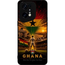 OPPO Find X5 Pro Case Hülle - Silikon schwarz Fussball Ghana splash 2026