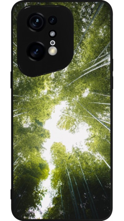 OPPO Find X5 Pro Case Hülle - Silikon schwarz Spring 23 forest blue sky