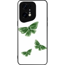 OPPO Find X5 Pro Case Hülle - Silikon schwarz Butterflies 2026