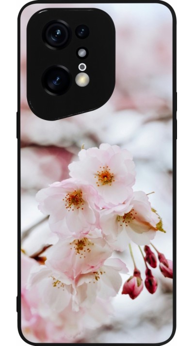 OPPO Find X5 Pro Case Hülle - Silikon schwarz Cherry tree 2026