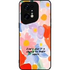 OPPO Find X5 Pro Case Hülle - Silikon schwarz Every day is a chance 2026