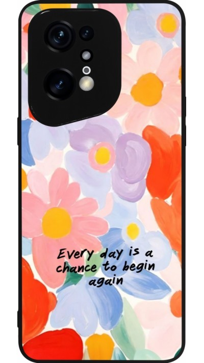 OPPO Find X5 Pro Case Hülle - Silikon schwarz Every day is a chance 2026