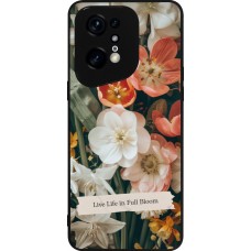 OPPO Find X5 Pro Case Hülle - Silikon schwarz Full Bloom 2026