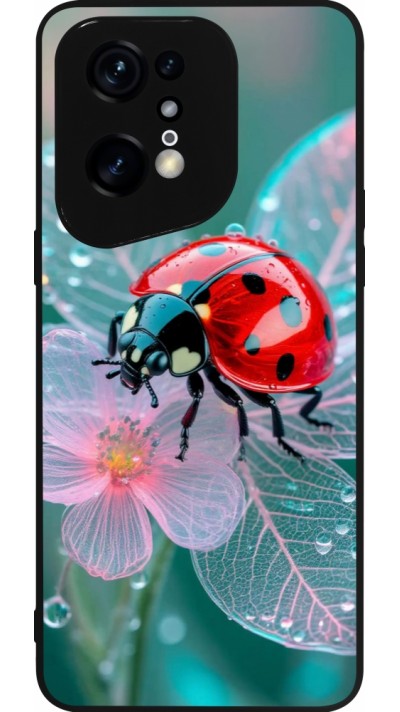 OPPO Find X5 Pro Case Hülle - Silikon schwarz Ladybird in bloom 2026