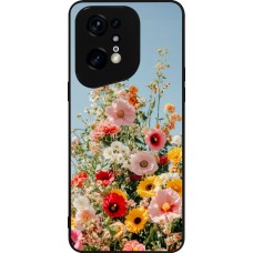 OPPO Find X5 Pro Case Hülle - Silikon schwarz Spring flowers 2026