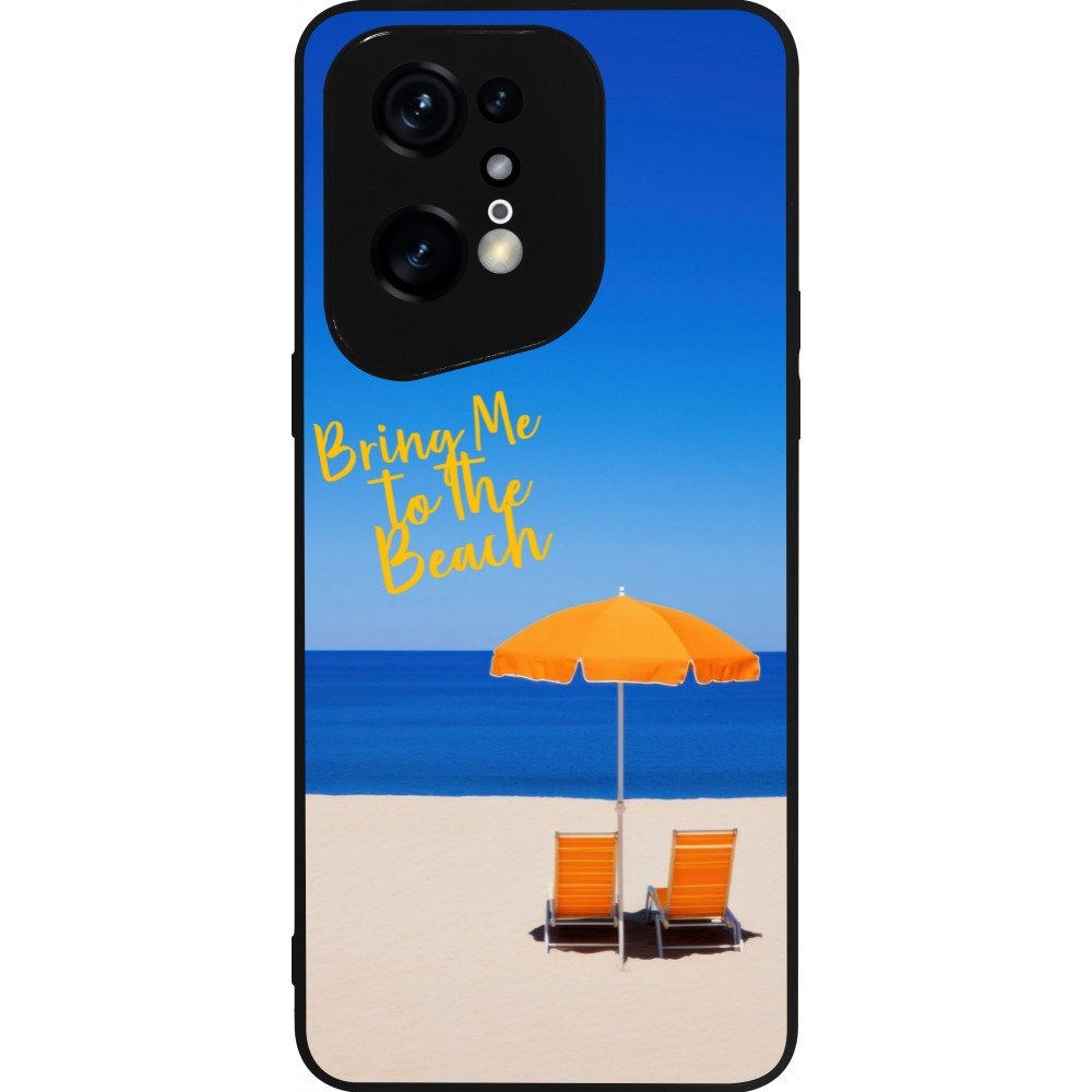 OPPO Find X5 Pro Case Hülle - Silikon schwarz Summer 2025 Bring me to the beach