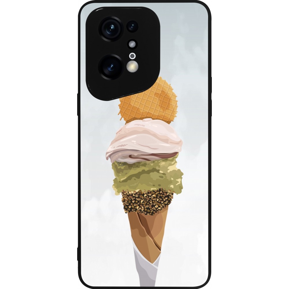 OPPO Find X5 Pro Case Hülle - Silikon schwarz Summer 2025 Cornet